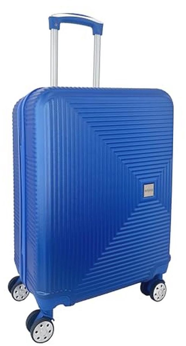 Universele reiskoffer met 360°-wielen - Ideaal voor Reisgemak in Blauw (45cm)