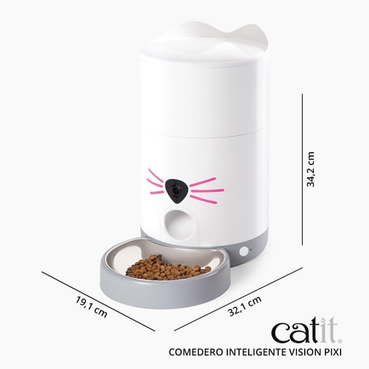 Slimme Catit Pixi Vision Feeder Kattenvoeder Automaat met - afbeelding 2