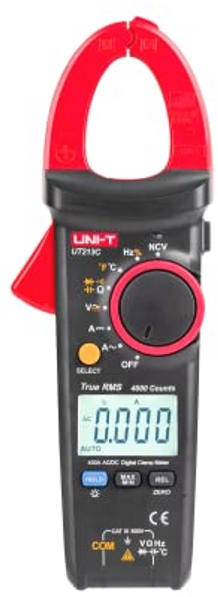 Multimeter met Tangfunctie voor Nauwkeurige Metingen tot 400A