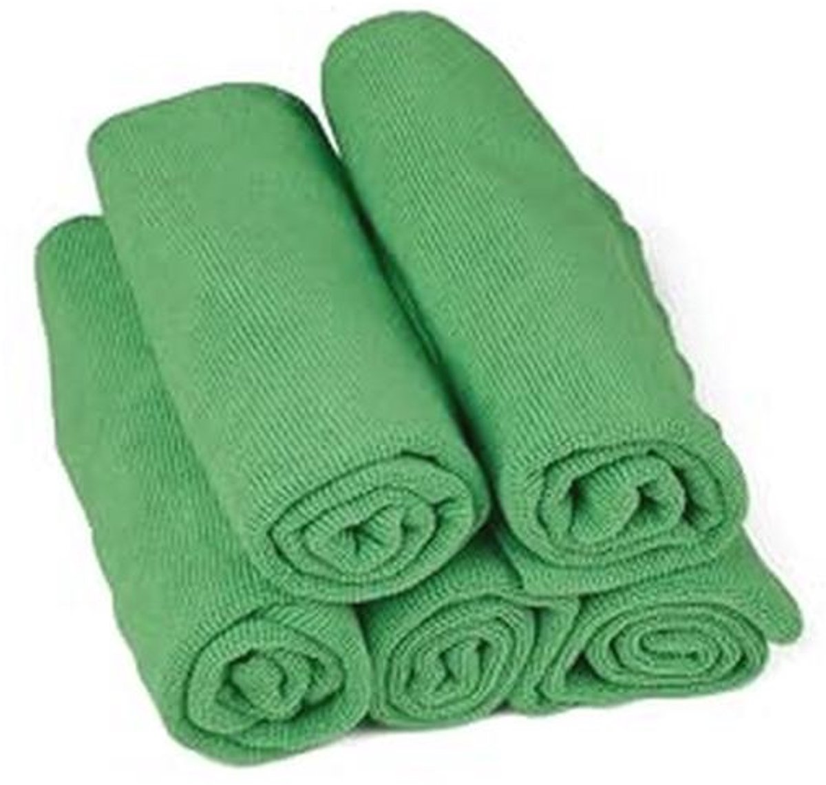 Set van 5 Microvezeldoeken - 41x41cm, 320gsm, 80% Polyester, 20% Polyamide - Groen