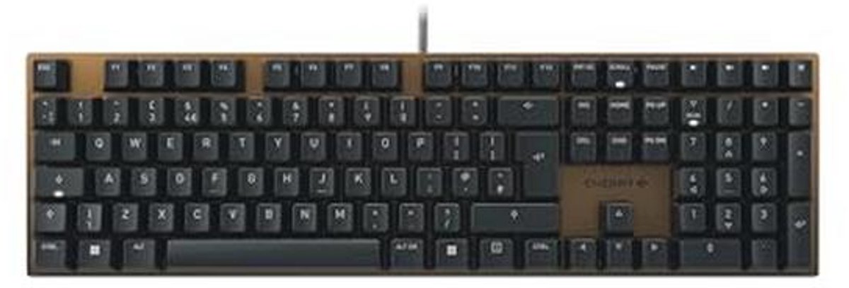 Mechanisch Kantoortoetsenbord Met Geanodiseerde Metalen Plaat, UK Indeling (QWERTY), Bedraad, MX2A BROWN Schakelaars