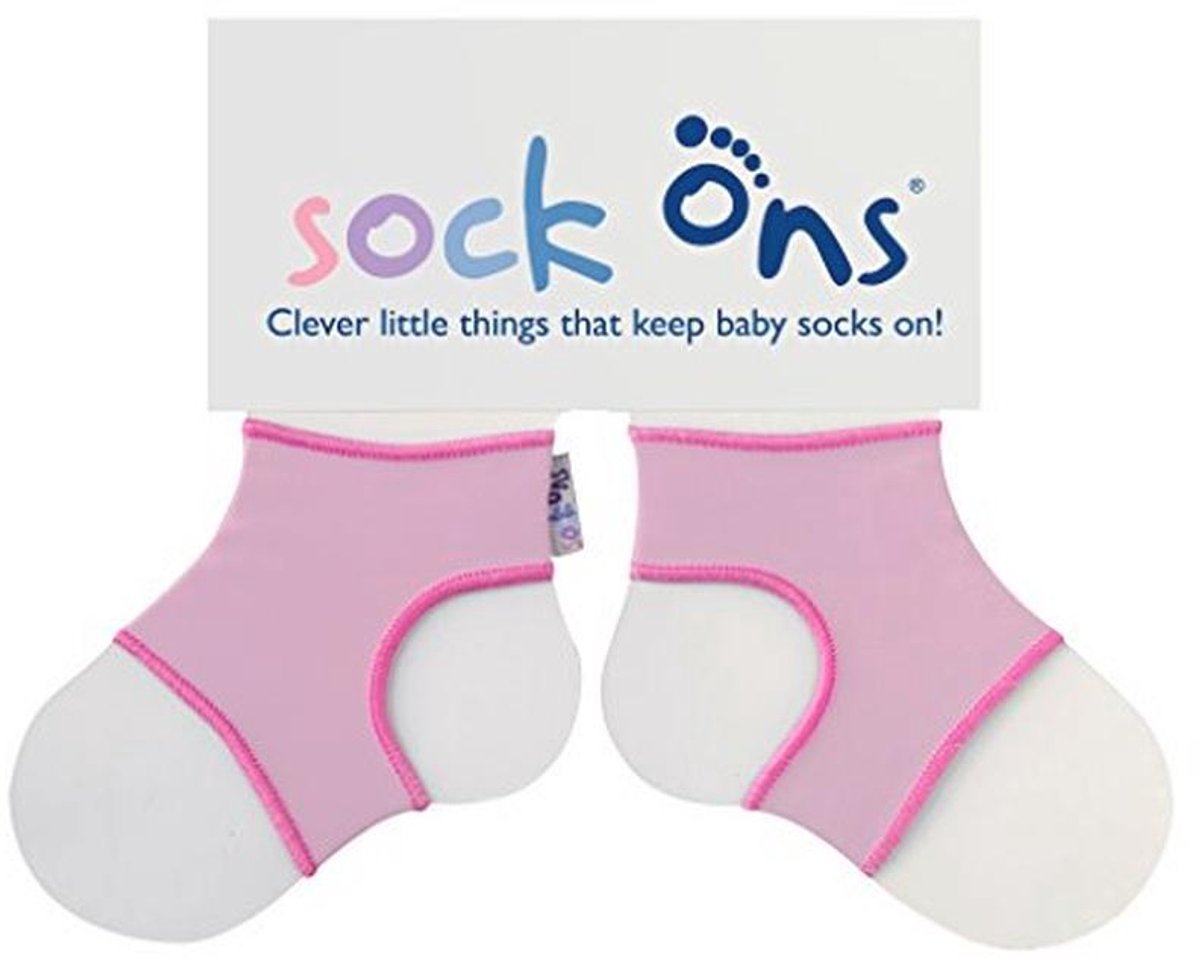 Sock Ons Slimme kleine dingen die babysokken vasthouden! 0-6 maanden (roze)