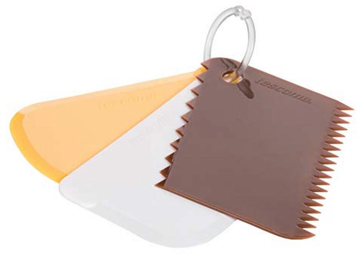 Kunststof Spatelset voor Bakken - Meerkleurig, 8 x 13 cm