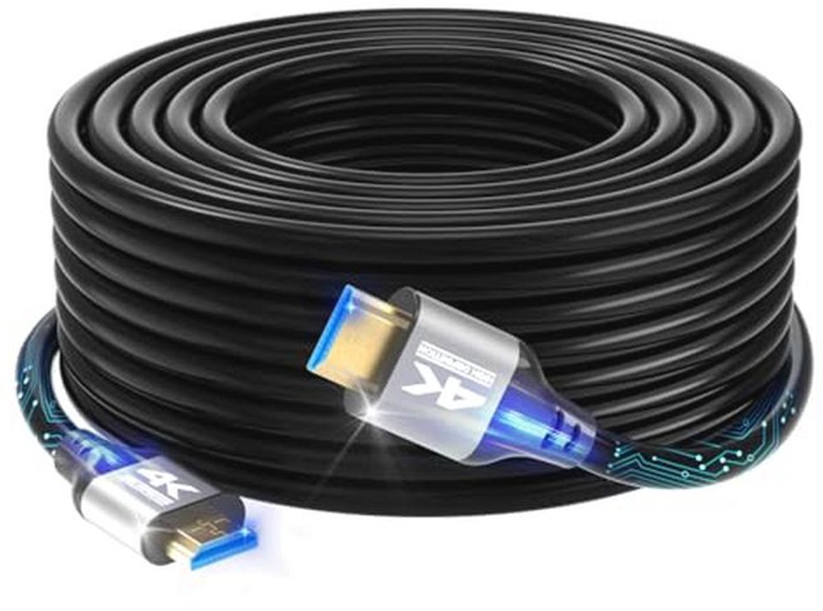 HDMI Kabel 12M - High Speed 4K Ondersteuning voor TV, PC, Laptop, Projector en Gaming