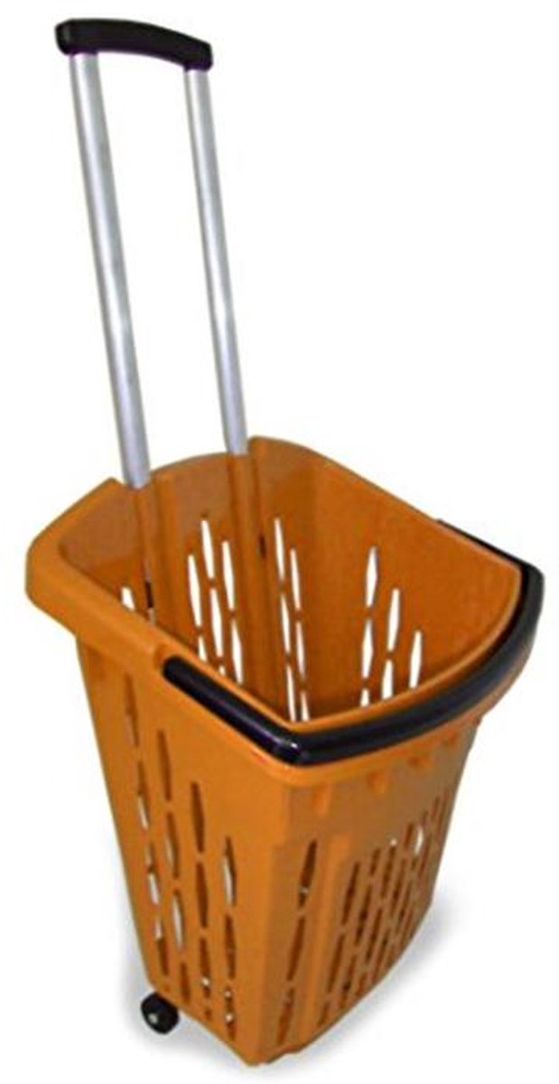 Winkeltrolley met wielen en uittrekbare handgreep - 40 liter boodschappenmand