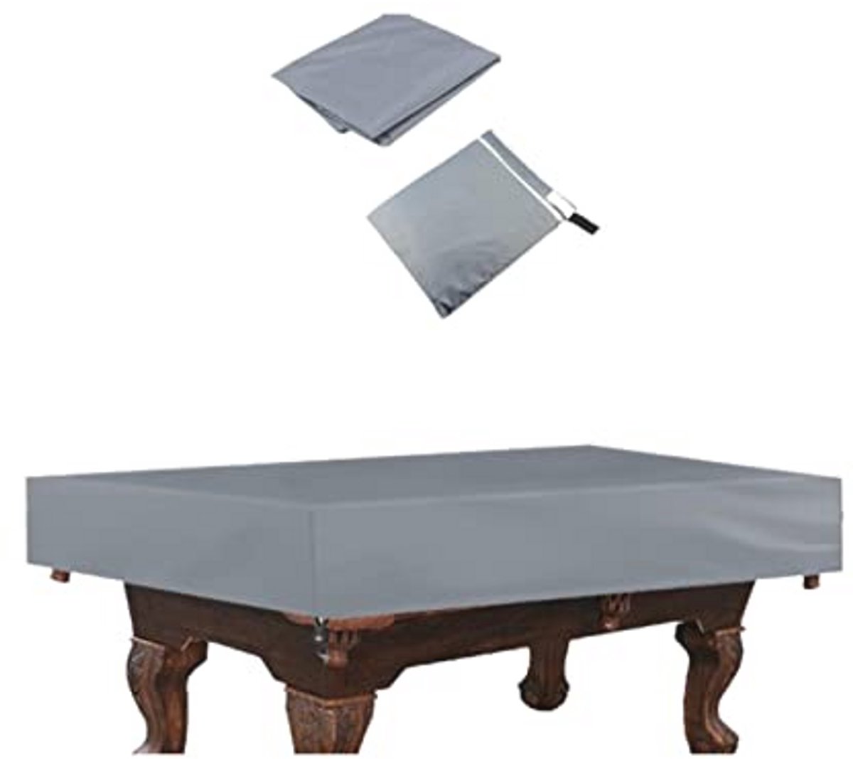 Waterdichte stofbescherming voor biljarttafel - 210D Oxford-weefsel, zwart