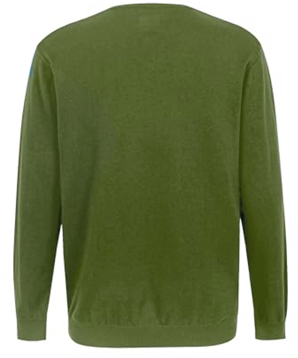 Heren Plus Maat Katoenen V-hals Sweater XXL-7XL – Comfortabele Oversized Pullover