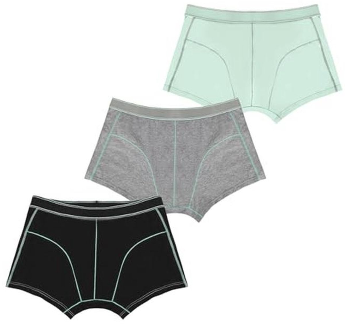 Incontinentie-boxershorts voor kinderen, wasbaar en van katoen, maat XS - 70 ml absorptie voor bedplassen en zindelijkheidstraining