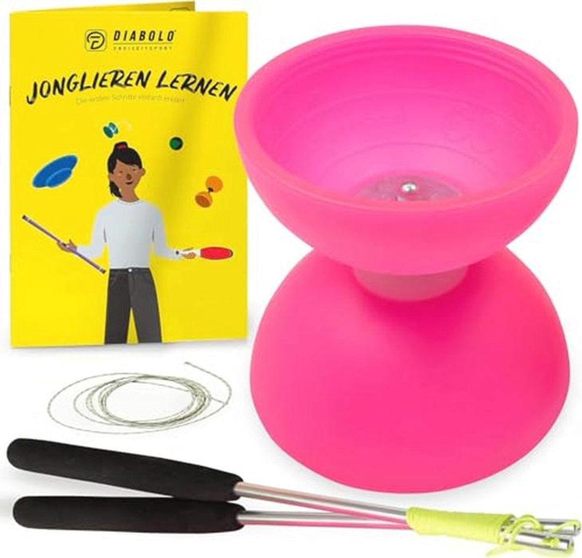 Diabolo Starterset voor Kinderen en Beginners - Neon Kleuren