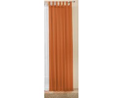 Transparante Effen Gordijnen van Voile - 245x140 cm - Terracotta en Veel Kleuren