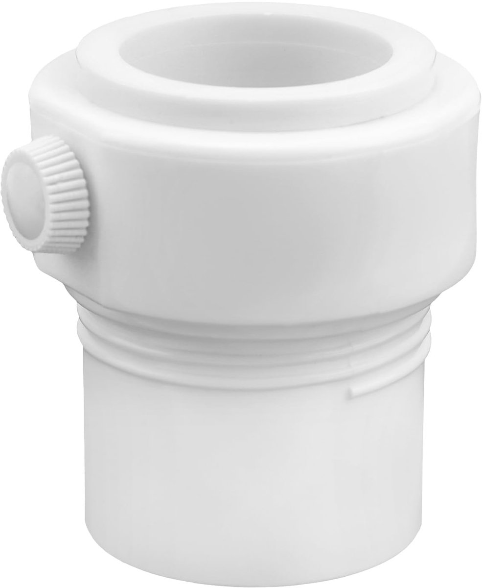 Stabilizer Sleeve Adapter Umbrella Post, Plastic Baja Deck Pool Hole Holder for 1.5in and 1.35in Single Screw Umbrellas for Waterways and Aquastar Cases(White)