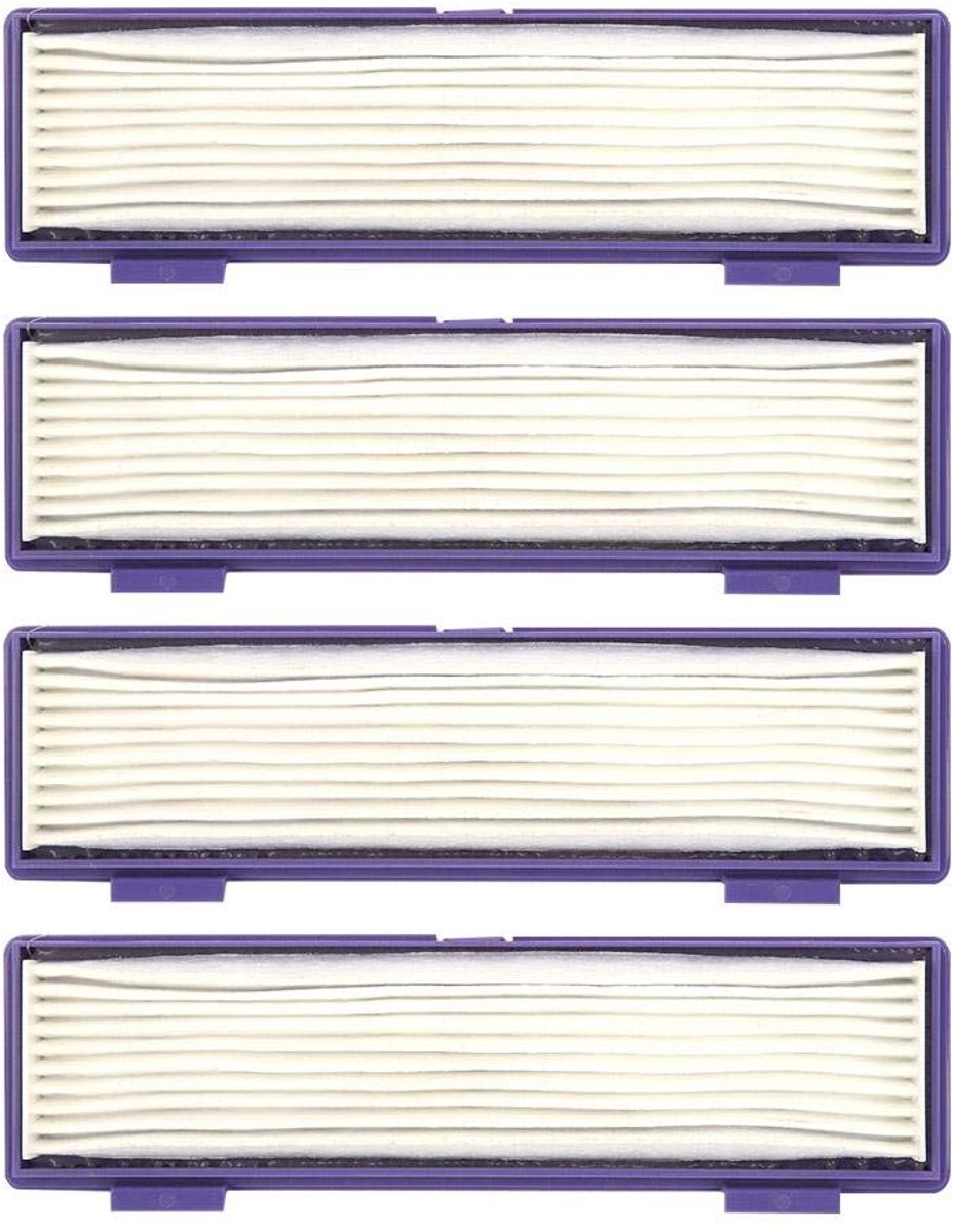 Vacuum Cleaner Filter - 4 Piece Replacement Kit for Vacuum Cleaner Filters, Suitable for Neato 70E 75 80 85 d75 d80 d85 d3 d5 d7