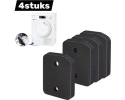 4 stuks- Droger Filter Sponsfilter - voor Miele 9164761 Warmtepompdroger - 207 x 157 x 30 mm Droger Pluizenfilter Sponsfilter - voor Wasdrogers - Basisfilter - mat zwart