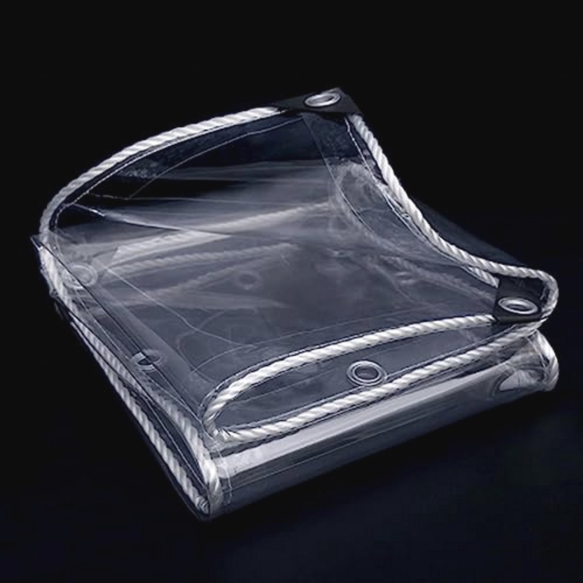 Waterdichte Transparante Dekzeilen - Poly Vinyl Tarp Cover 2.3x6.5m