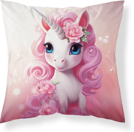 Unicorn kussen 40x40 inclus remplissage de kussen 230grms