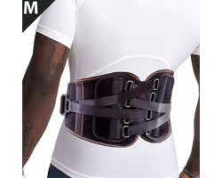 DOWO® - Rugbrace Onderrug - Rugband met katrolsysteem - Postuur Corrector - Rugbandage Ondersteuning Band - Houding corrector Man & Vrouw - Verstelbare taillebanden voor ischias, spinale stenose, scoliose of een hernia M (Taille: 76 ~ 92 cm)