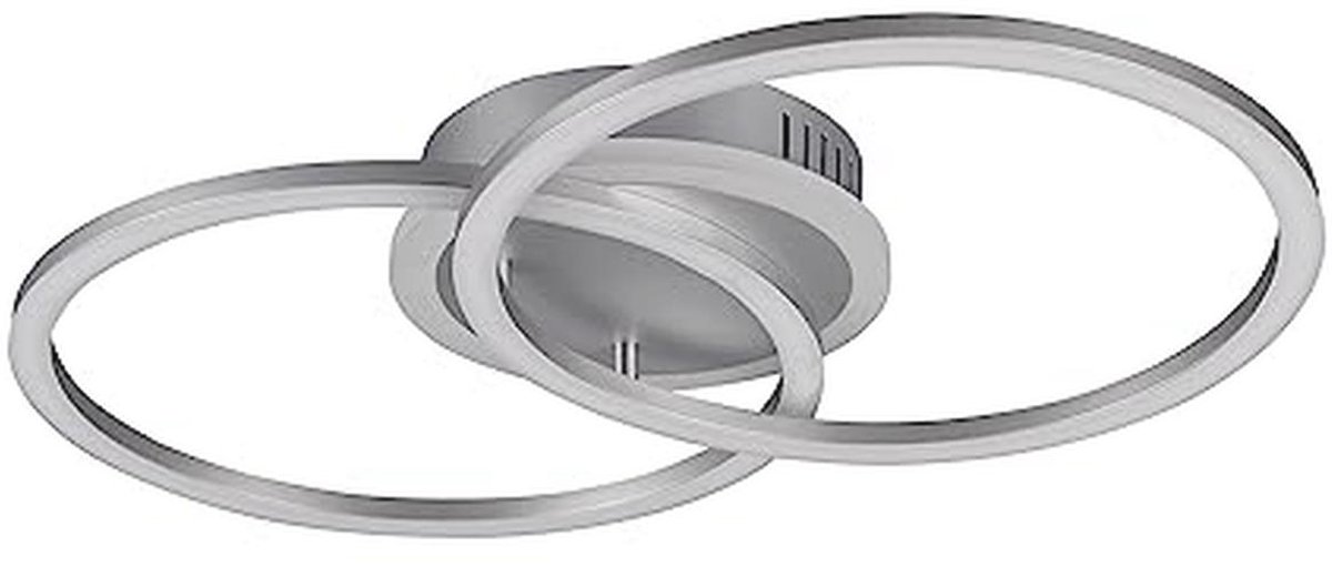 Plafonnière 2600 Lumen Staal Zilver 50 x 30 cm - Moderne Verlichting voor Woonkamer