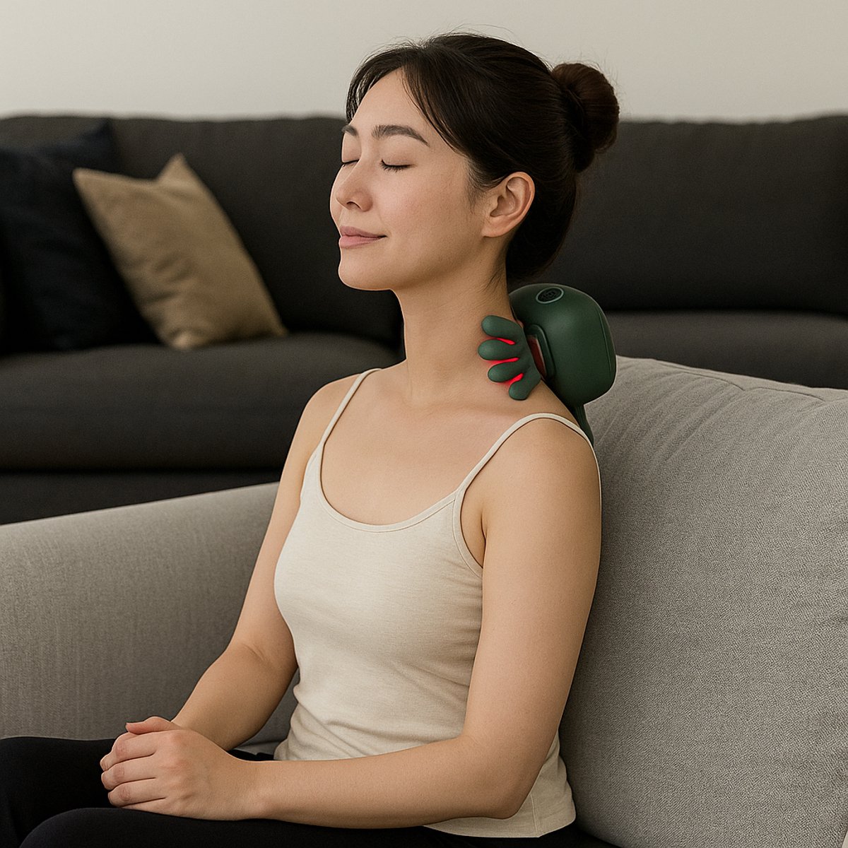 Massage Nek apparaat - Verwarmde Massagehand - Draagbaar - afbeelding 3