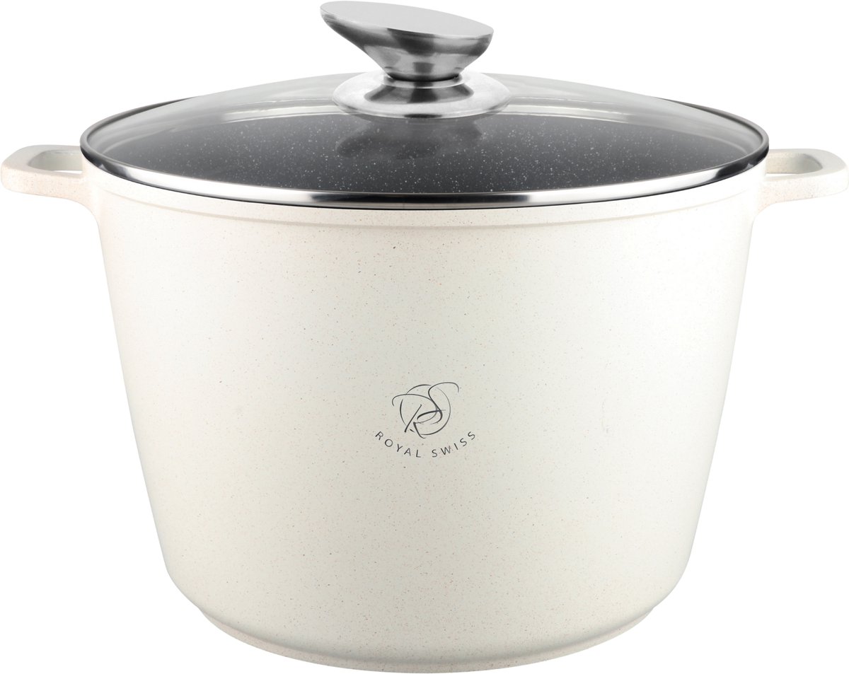 Royal Swiss® Soeppan Inductie - 28 cm / 10L - Beige