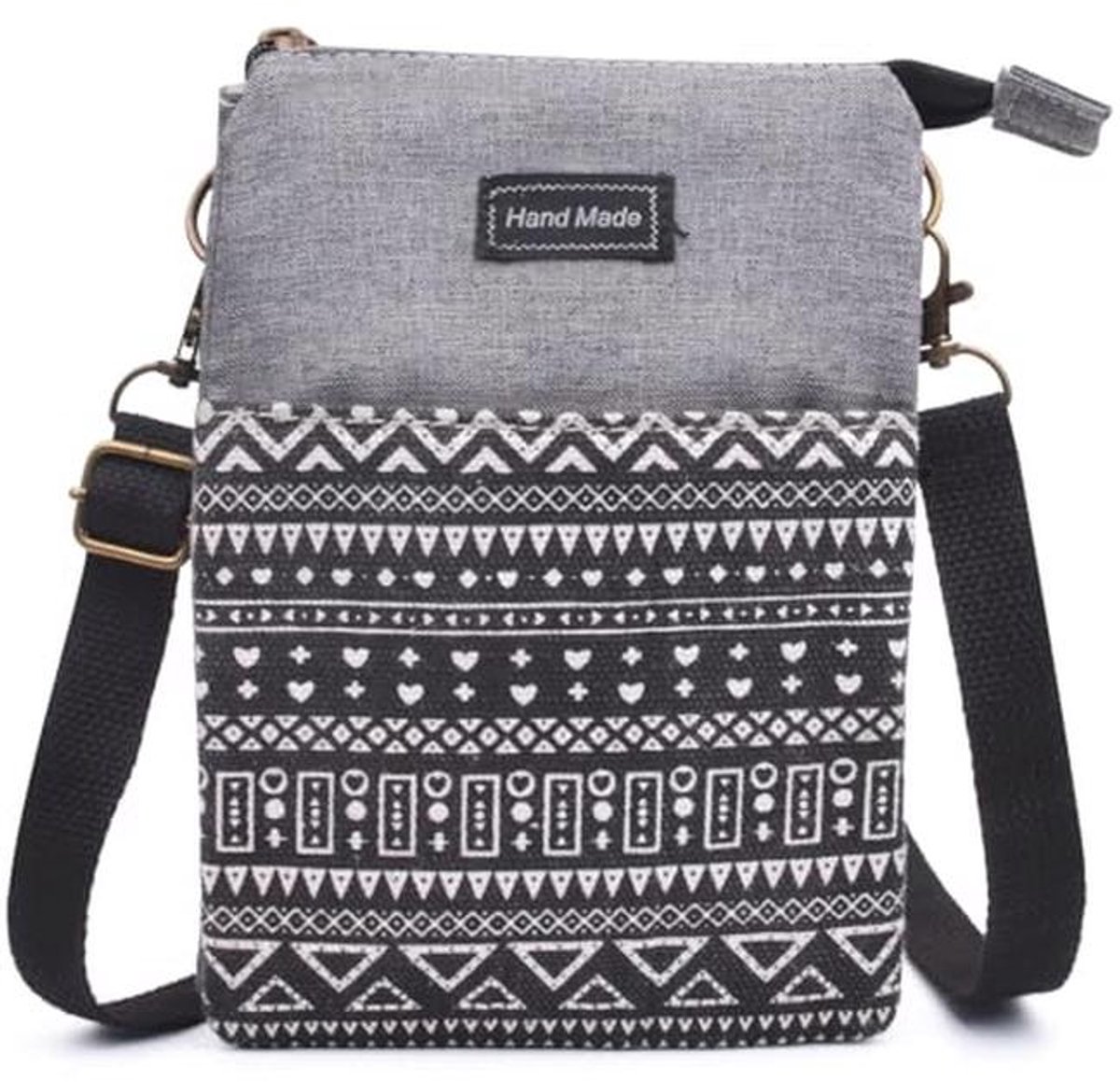 Crossbody Telefoon Tas voor Dames - Lichtgewicht Schoudertas en Portemonnee in Canvas