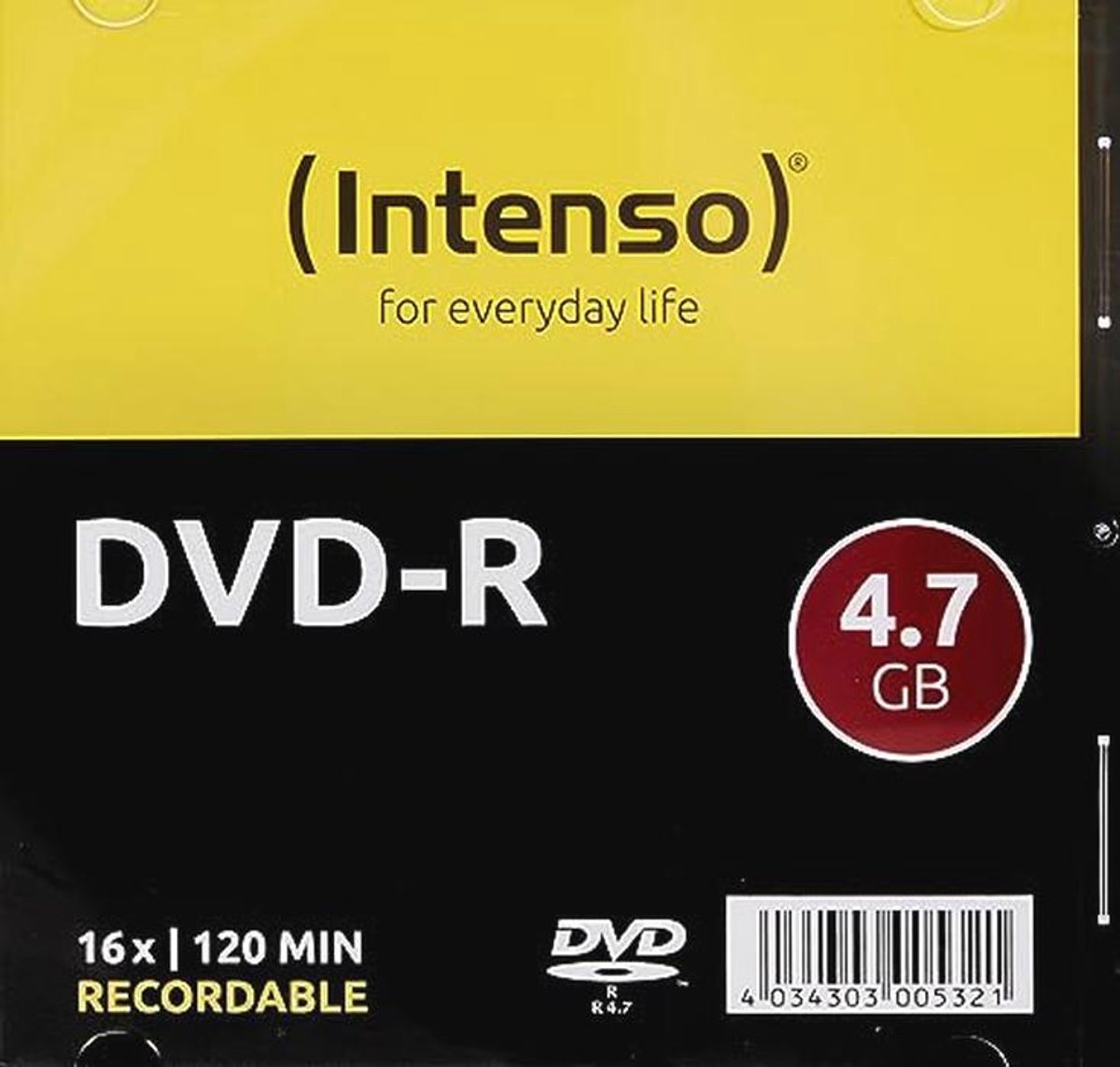 DVD-R blanco 4,7 GB 16x krasbestendig - 10 stuks in Slim Case
