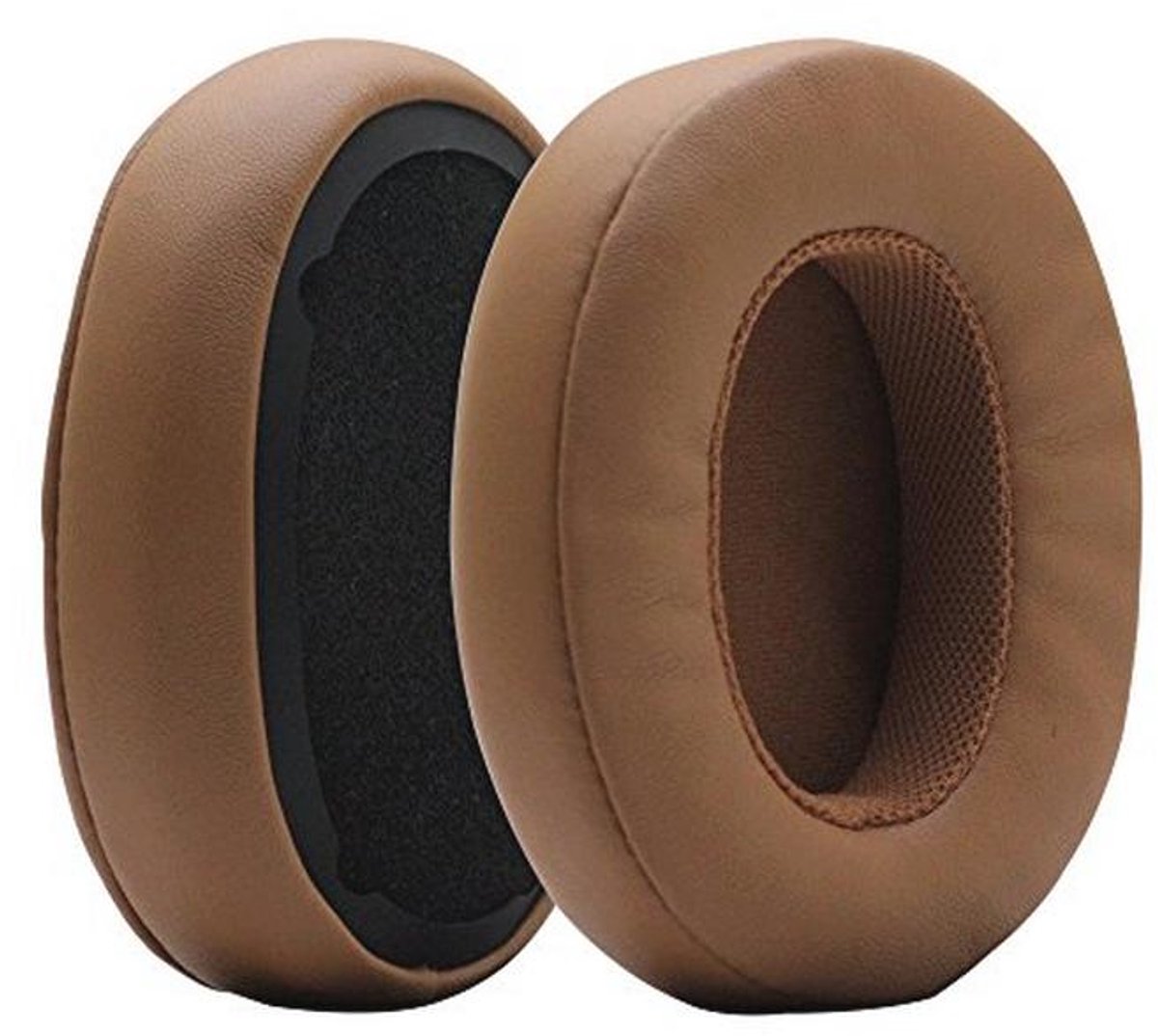 Vervangende oorkussens voor Bluetooth Hoofdtelefoons - Grijs/Tan Memory Foam
