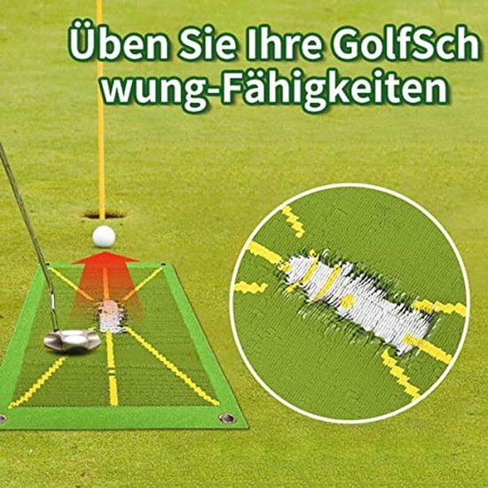 Golf Trainingsmat voor Slagherkenning en Swinganalyse - Oefenmat voor Binnen en Buiten 25 x 50 cm van Merkloos — afbeelding 2