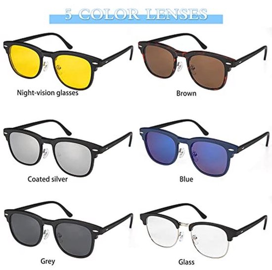 Unisex Brillenframe met Magnetische Clip en Gepolariseerde Zonnebril — afbeelding 2