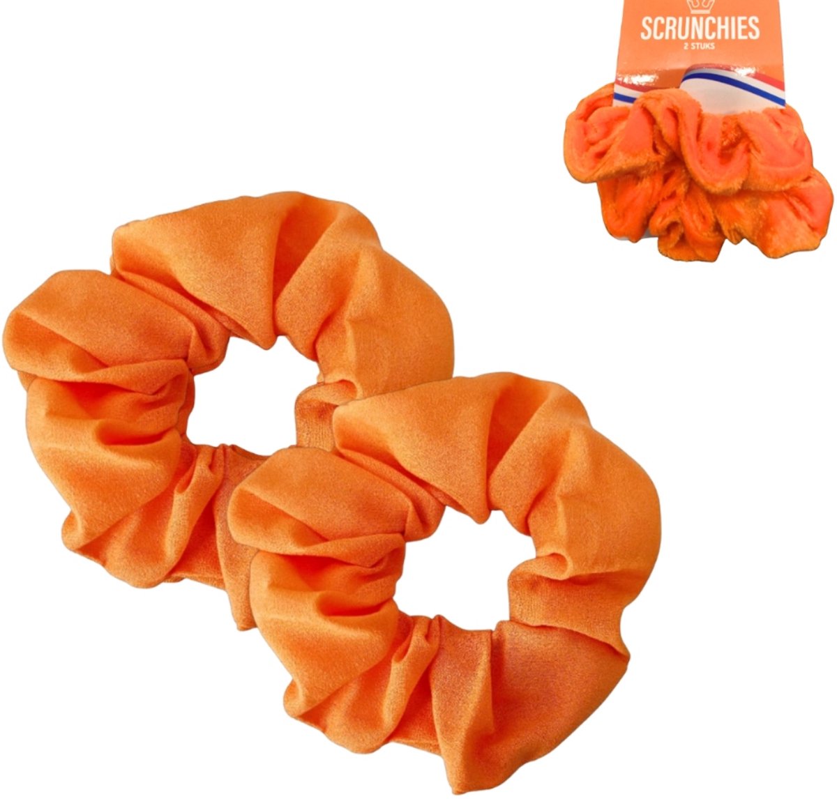 Folat scrunchies oranje set van 2, Oranje haar strik, Haar accessoires, Haar elastiek