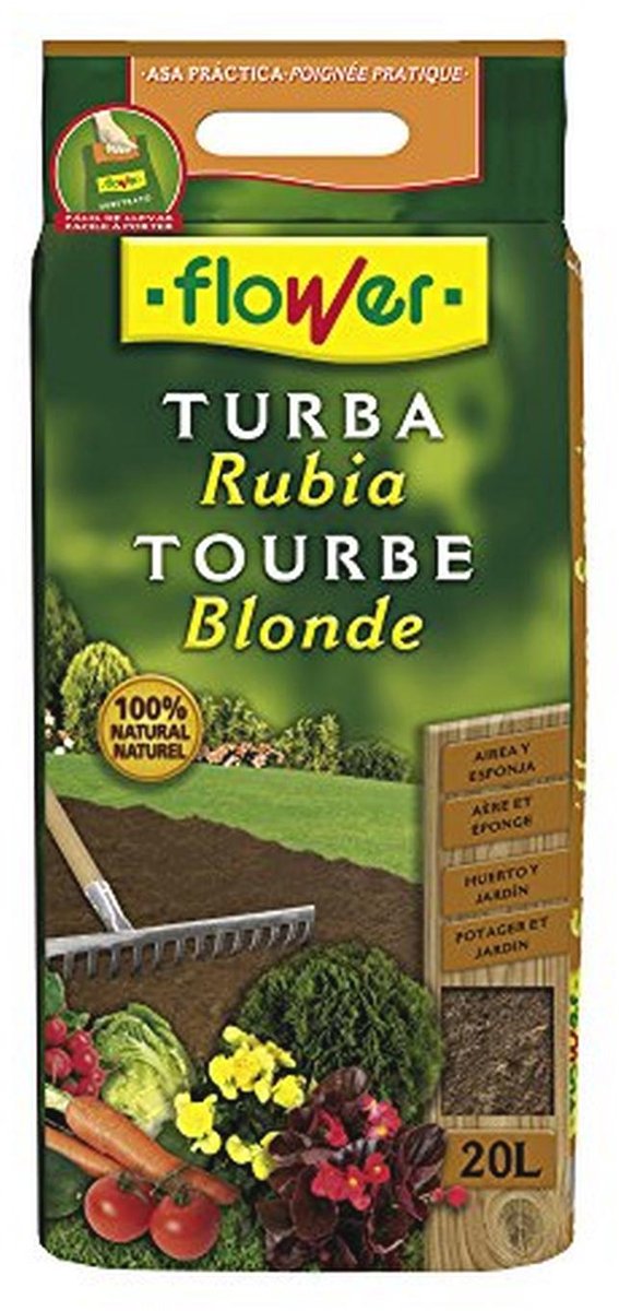 Turfsubstraat 30 x 5 x 55 cm - Wit, Bruin voor Tuinbouw
