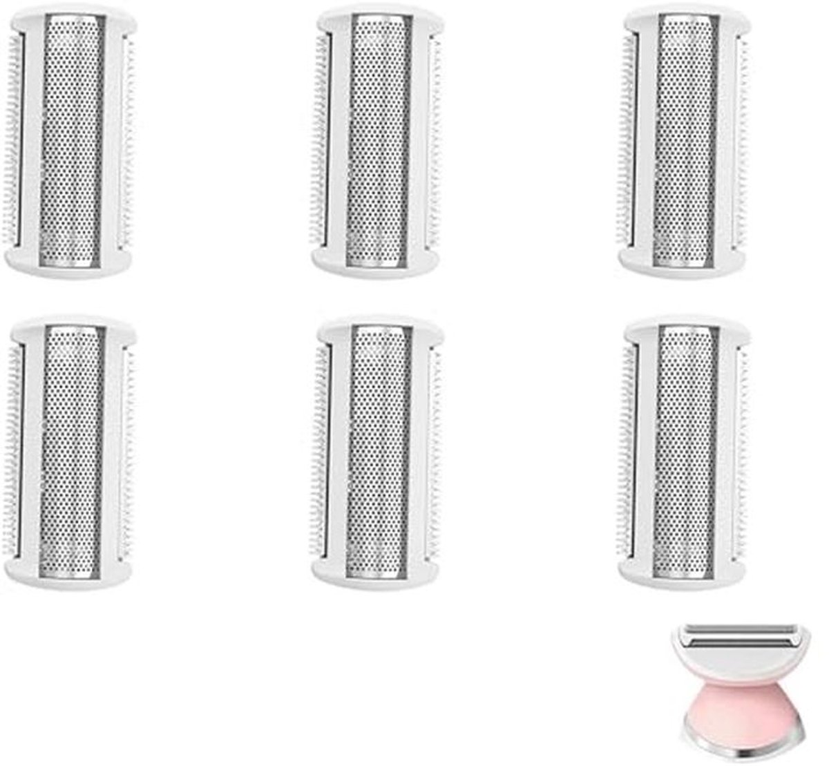 Scheerkop Folie Vervanging Eén Blade Vervanging Hoofd Trimmer Rvs voor Elektrische Ladyshaver voor Nat en Droog Vervanging Hoofd Nieuwe Scheermesjes voor BRL140 BRL146 (6 stuks)