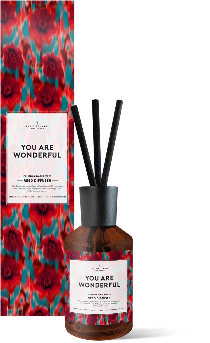 The Gift Label You Are Wonderful Geurstokjes Diffuser