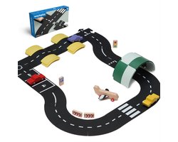 Waytoplay Expressway, de flexibele autobaan (16 delen) - binnen en buiten spelen - onverwoestbaar - combineer met je andere speelgoed