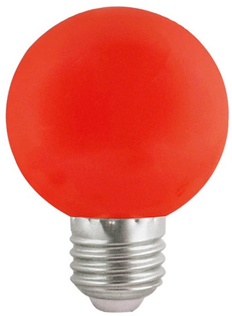 VITO LED Lamp G45 E27 - 3W (vervangt 20W) - 180lm - Rood Licht - 180-240V - Flikkervrij - Energiezuinig