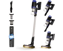 TurboTronic C27 Steelstofzuiger met kruimeldief zonder zak - Hoge zuigkracht - HEPA - lichtgewicht - 2 Snelheden - ECO-vriendelijk - Harde en zachte vloeren - Blauw