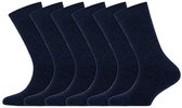 Kindersokken | Wollen sokken | Merk: Yellow Moon | Kleur: Marine blauw | Maat: 23 t/m 42 | 6 Paar