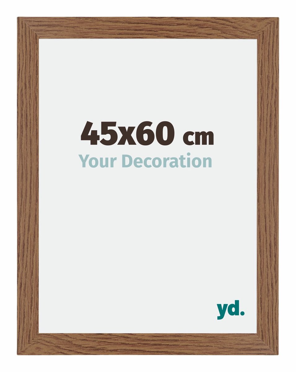 Your Decoration - Puzzellijst 45x60 cm - Eiken Rustiek - Puzzellijst 500-1000 stukjes - MDF Fotolijst - Mura