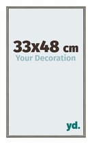 Your Decoration - Fotolijst 33x48 cm - Aluminium - Mercury Structuur - New York