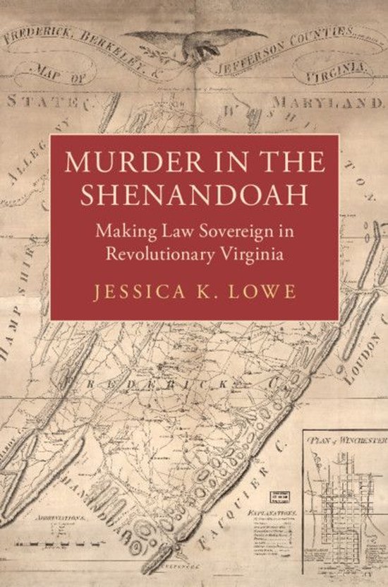 Studies in Legal History - Murder in the Shenandoah - cover