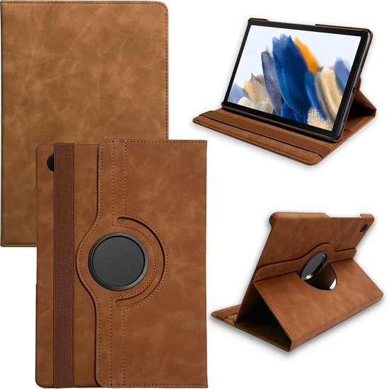 Casemania Hoes Geschikt voor Samsung Galaxy Tab S11 Ultra - Sienna Brown - Draaibare Tablet Book Cover met Handsfree Standaard Functie