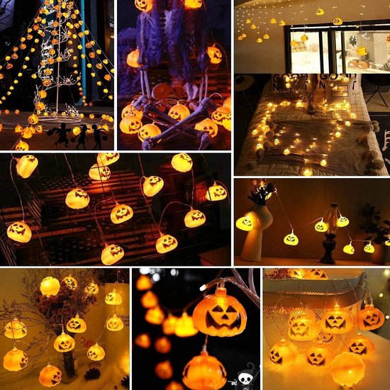 SHOP YOLO - costume d'Halloween - Lumières LED en toile d'araignée