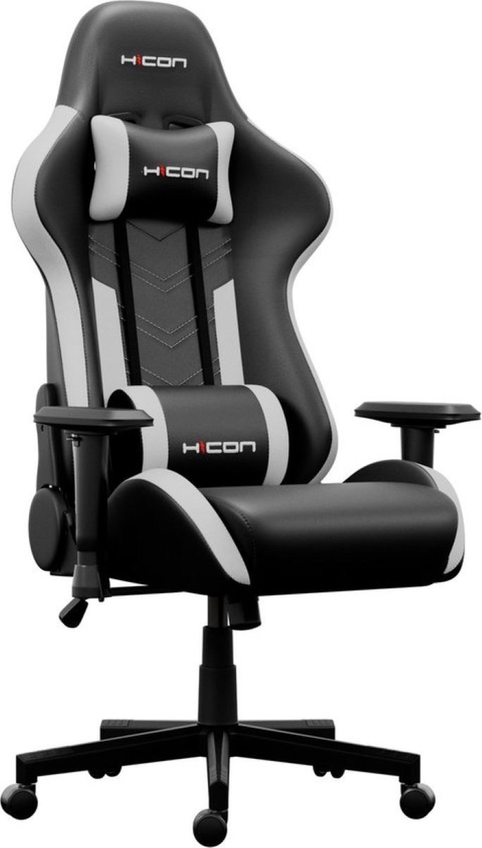 HICON Gamestoel Splendore - Ergonomisch - Gaming stoel - Bureaustoel - Verstelbaar - Gamestoelen - Racing - Gaming Chair - Grijs