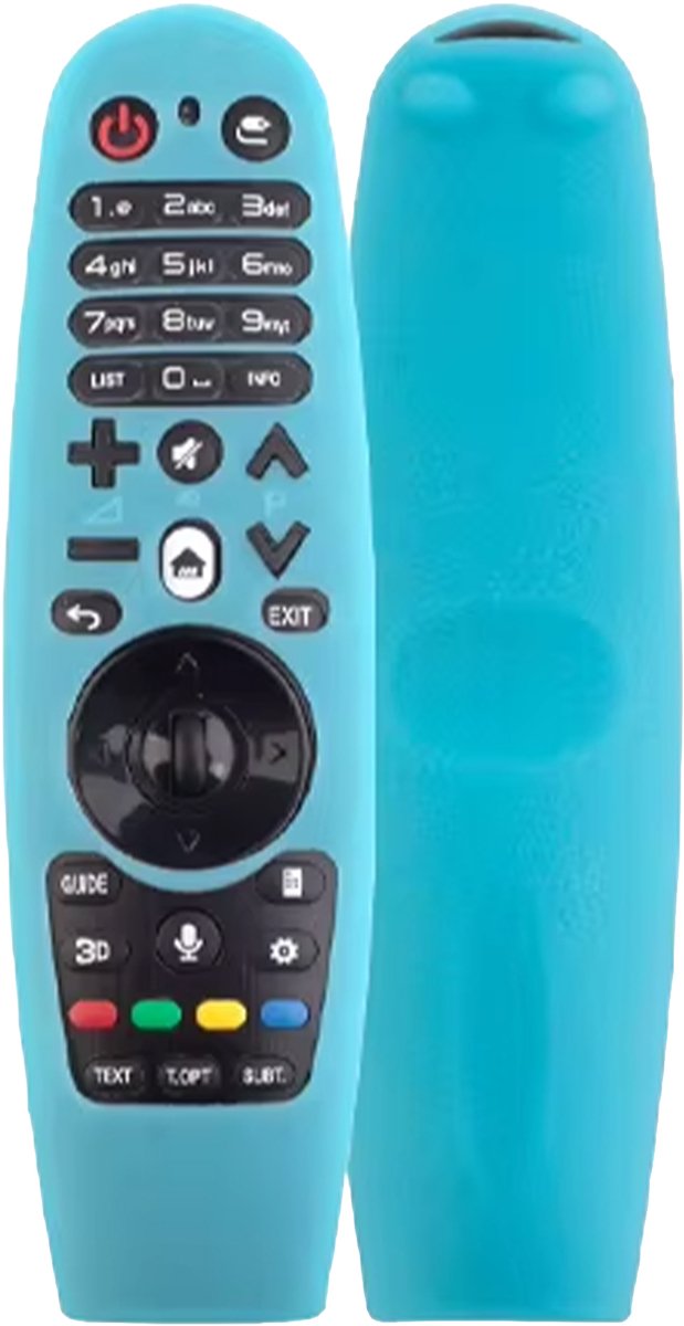 Ibley Beschermhoes voor LG AKB75855501 afstandsbediening – Glow in the dark blauw – Siliconen Remote Case