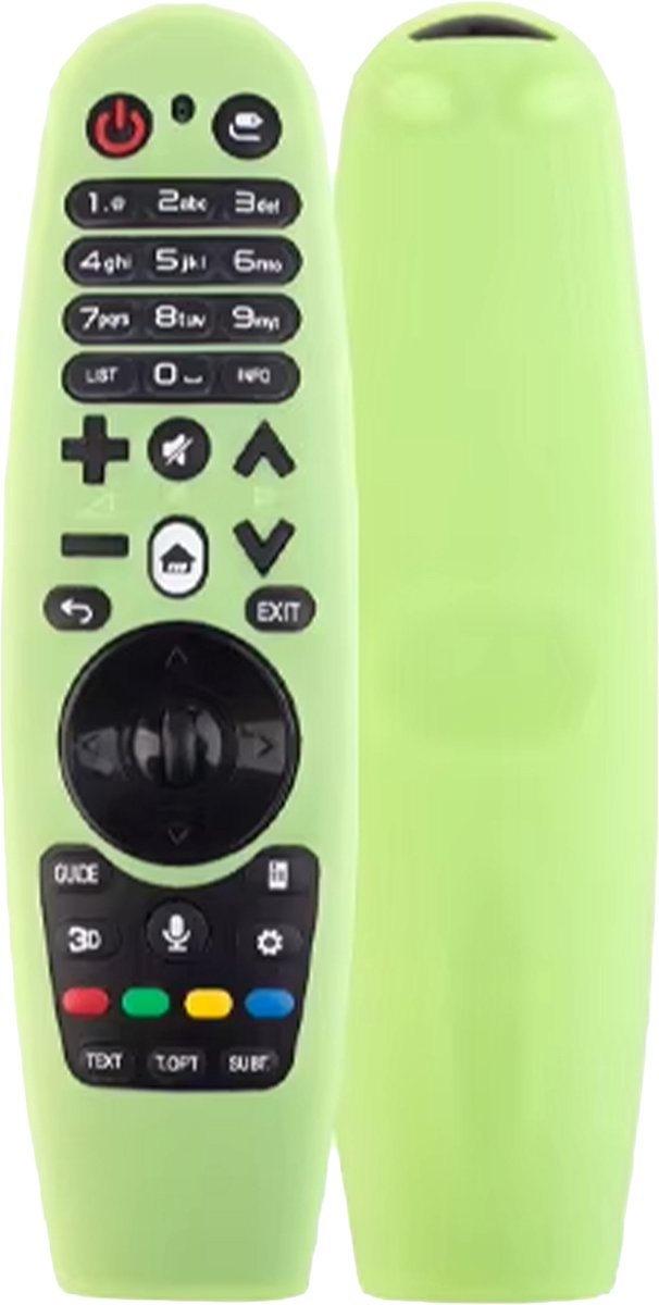 Ibley Beschermhoes voor LG AKB75855501 afstandsbediening – Glow in the dark groen – Siliconen Remote Case