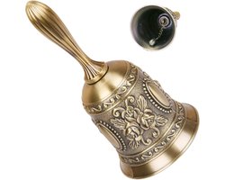 Kerstbel - kerstdecoratie bel - Handbel - Tafelbel - traditionele belletje - kleine bel - Receptie bel - dienst bel - meditatie gebed - huisdier training