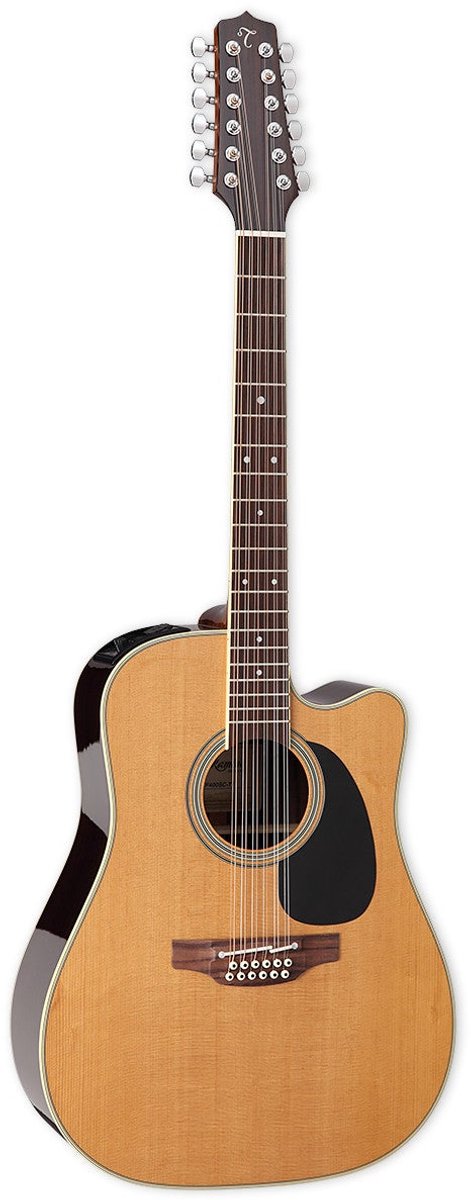 Takamine EF400SC-TT Thermal Top Natural elektrisch-akoestische 12-snarige westerngitaar met koffer