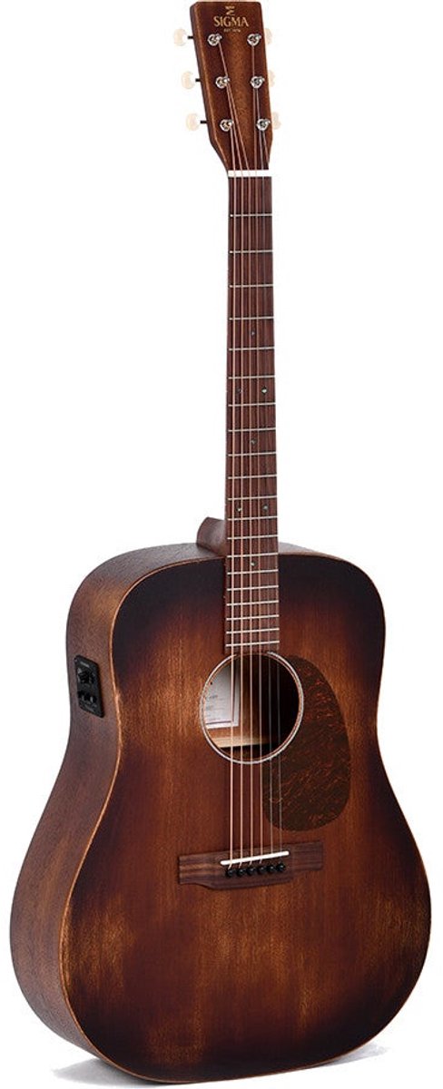 Sigma Guitars DM-15E Aged Distressed Satin elektrisch-akoestische westerngitaar