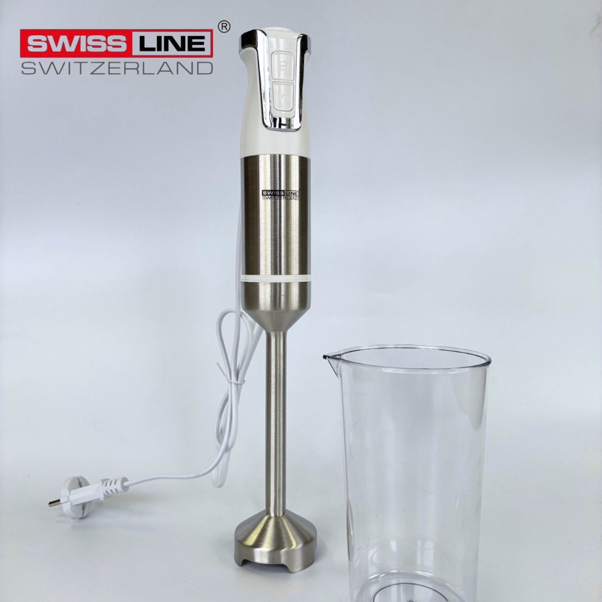 Swiss Line Switzerland - Staafmixer + Maatbeker - Beige