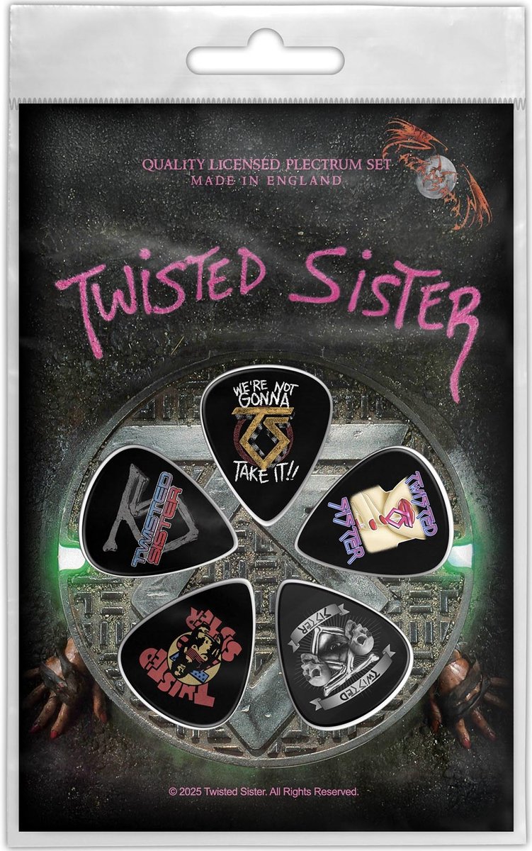 Twisted Sister Come out and play Unisex Plectrumset - meerkleurig - Standard