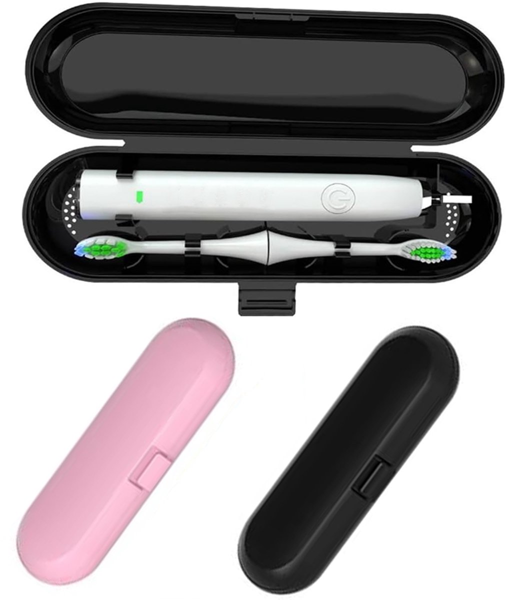 2 stuks tandenborstel doosje - tandenborstel reis - tandenborstel hoesje - tandenborstel koker voor op reis - Tandenborstel Koker - Reisetui Elektrische Tandenborstel - Geschikt voor Oral B - Universeel - 215*80*45mm